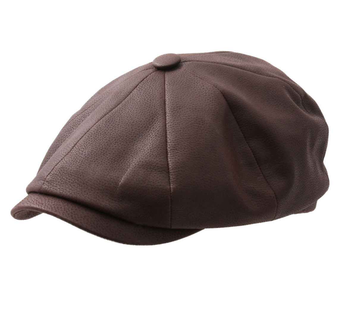 stetson leather cap